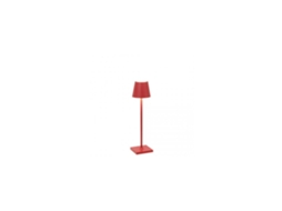 Candeeiro de Mesa Poldina Pro Micro Red Led Recarregável e Regulável ZAFFERANO
