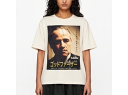 Rockinstone Godfather Poster Solid Natural Adult T-shirt Size:m