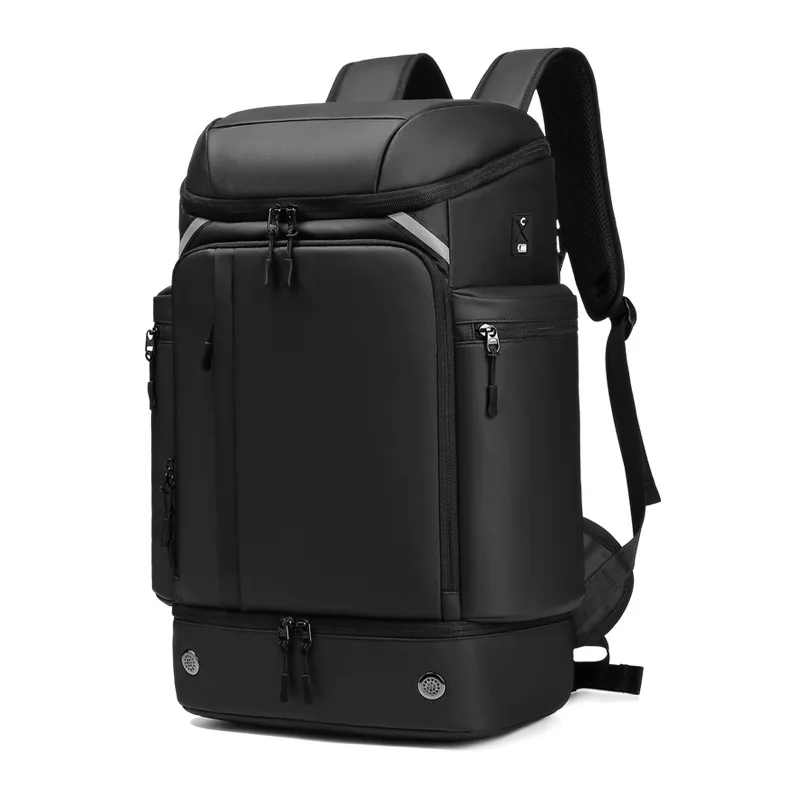 Mochila Para Laptop (preta, 15 Polegadas), Grande Capacidade, Casual, Esportiva E Leve, Ideal Para Viagens.