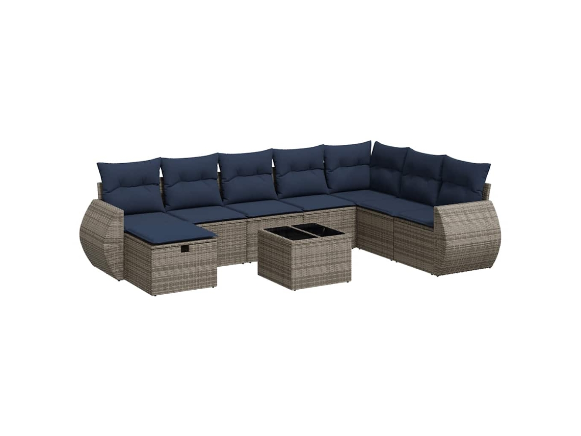Garden Sofa Set, Garden Sofa Sets Vidaxl Cinzeto Rattan / Vime (n/a)