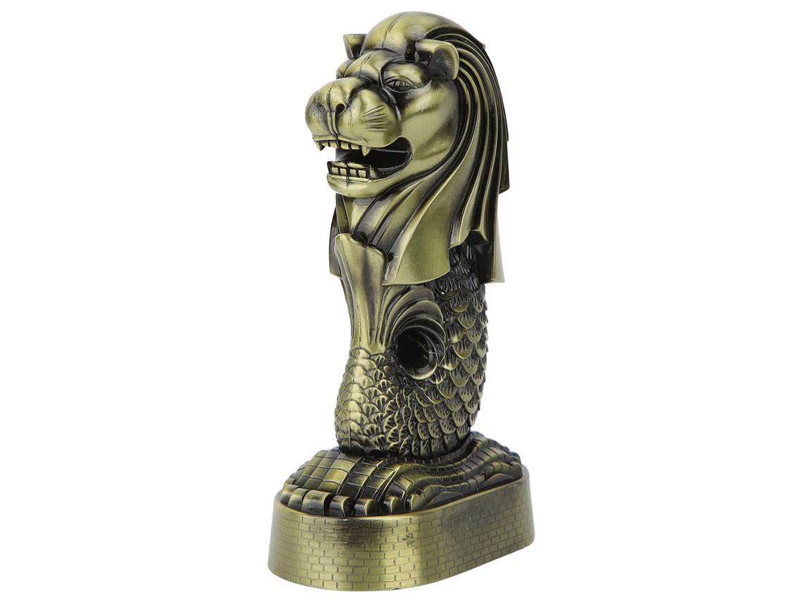 Sculptura Merlion Retrô Texturizada para Escritório Worten
