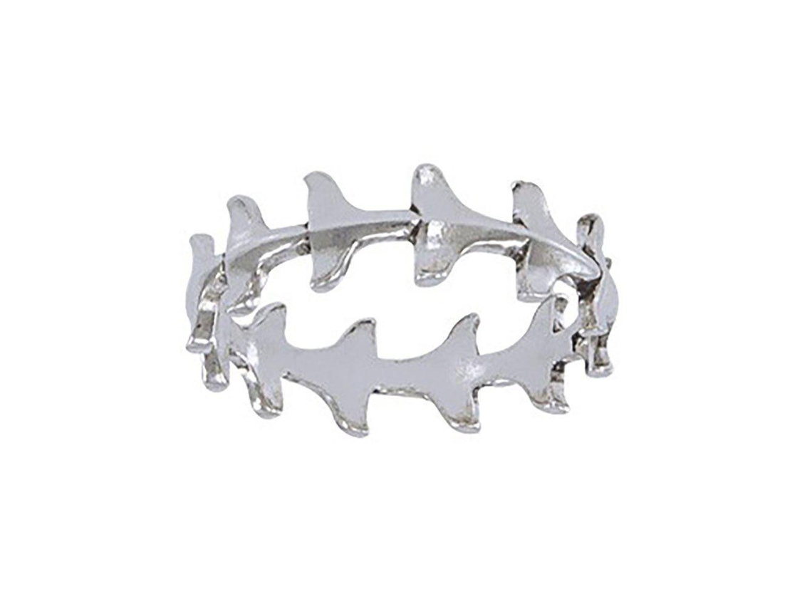 Dive Silver Whale Tail Ring