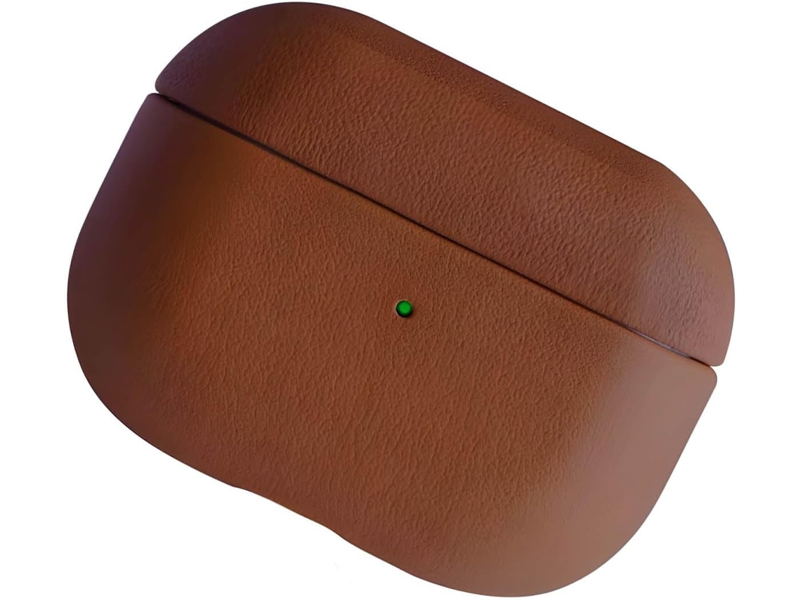 Suporte Para Fones De Ouvido Em Couro Dividido Luxo Com Bateria Led Integrada E Recortes Precisos Acesso Total Ao Estojo