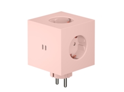 Carregador de Parede AVOLT Square 2 2x Usb - C e 3 Fichas AC (30W - Rosa)