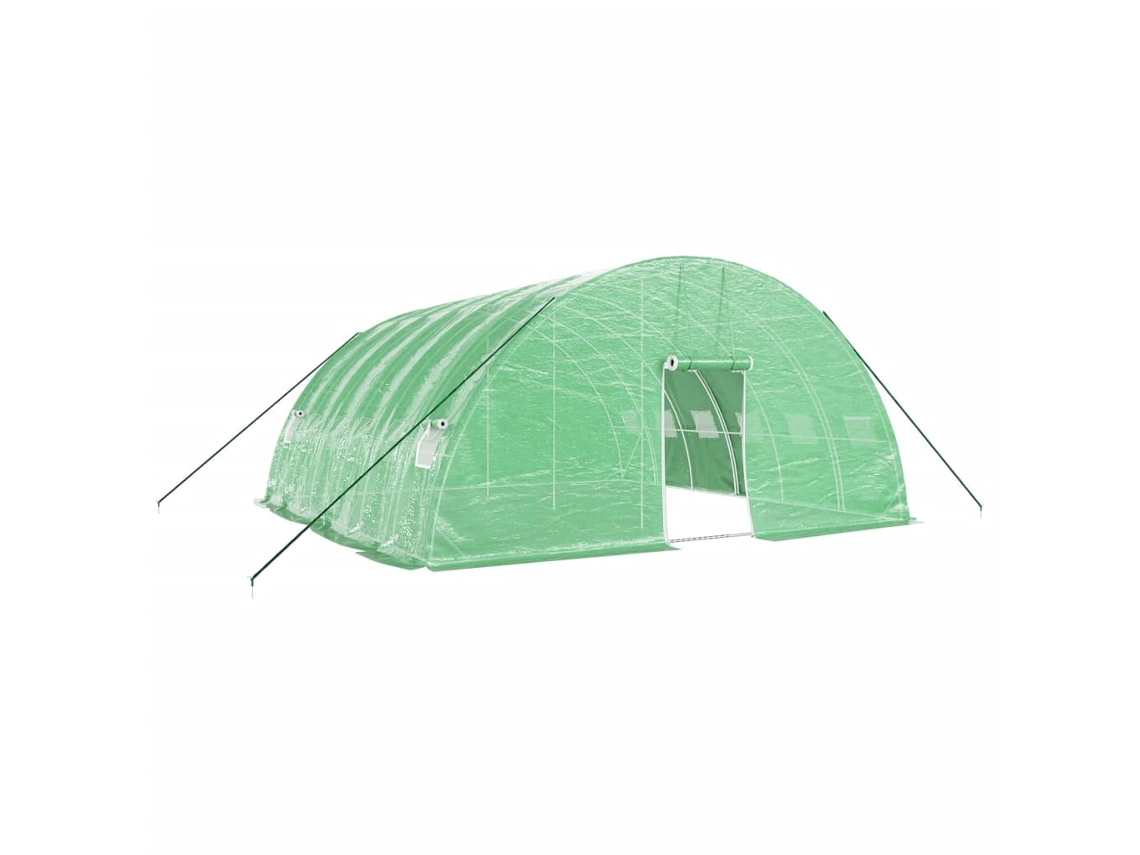Estufa com Estrutura de Aço 36 M² 6x6x2,85 M Verde MAISON EXCLUSIVE