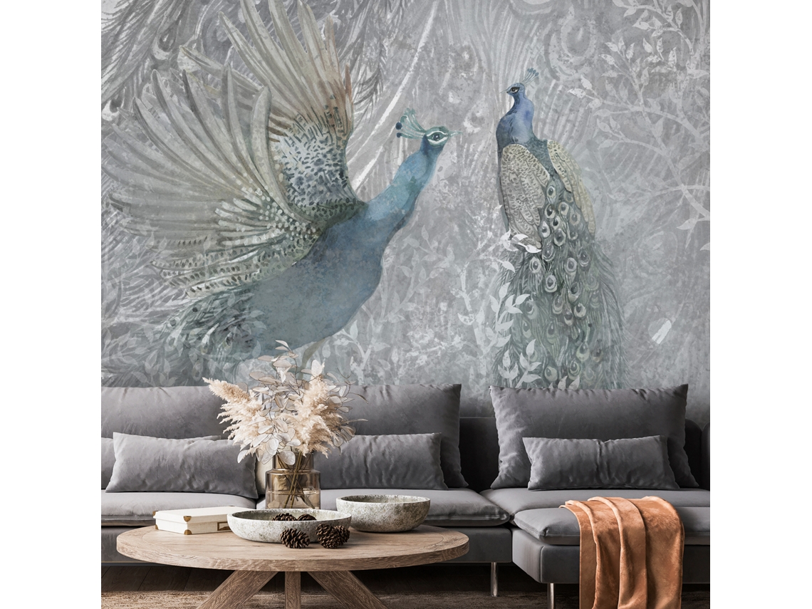Papel de Parede ARTGEIST Peacocks Dancing - Second Variant (196x140)