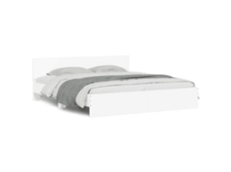 Bed Frame, Bed Frames Vidaxl Branco Madeira Processada (180 X 200 Cm)