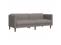 Sofa, Sofas Vidaxl Cinzento-acastanhado Tecido (n/a)