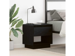 Vidaxl Criado-mudo Carvalho Preto 45 X 34 X 44 Cm Derivados De Madeira