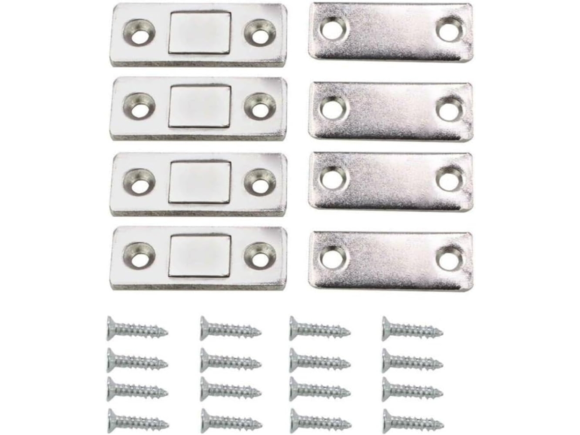 Fecho Magnético Ultrafino Para Portas De Armários, Trava Embutida Discreta Com Fixação Forte, Ferragens De Metal