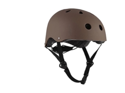 Capacete de Bicicleta MTB Scooter Elétrico Seguro para Homens Mulheres Crianças EPS+ABS Tamanhos S/M/L Café