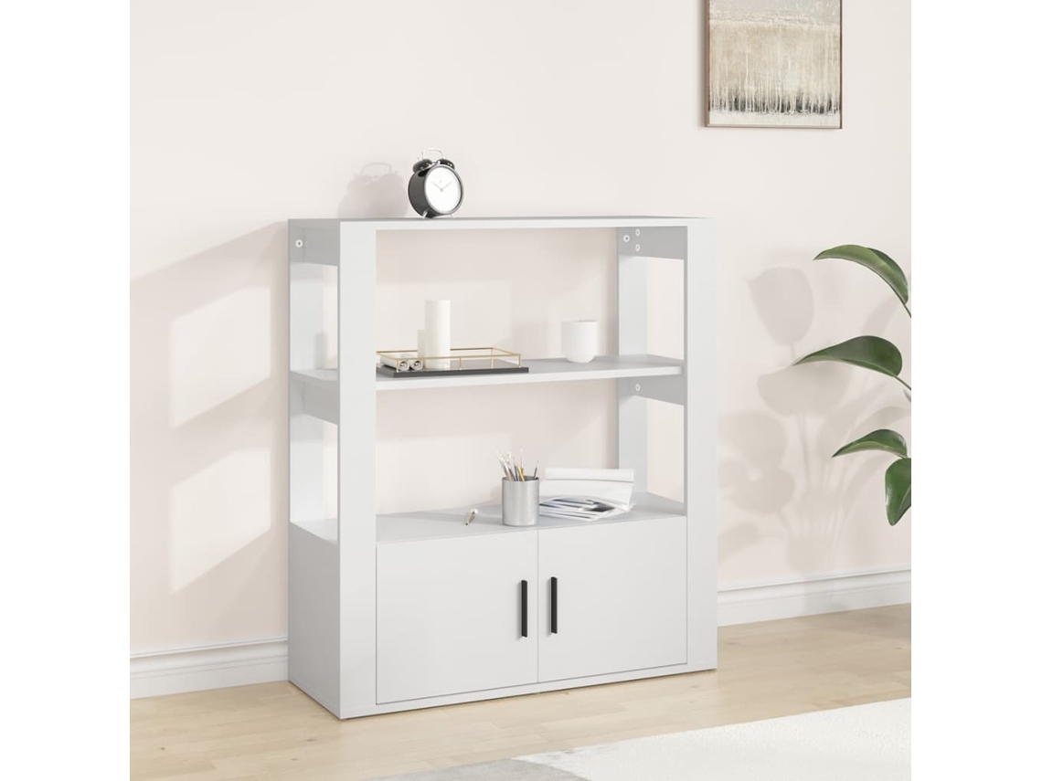 Vidaxl Aparador 80x30x90 Cm Derivados De Madeira Branco