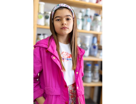 Parka de Criança LANIDOR KIDS Capuz Nylon Rosa (4)