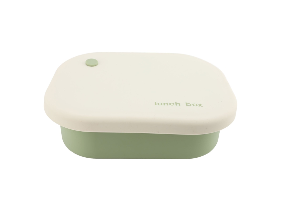 Caixa de Almoço Silicone LAXISCREED 4 Compartimentos Verde