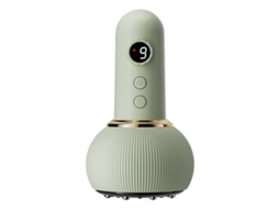 Massagem De Drenagem Linfática Elétrica Para Pés, Mãos E Músculos Abdominais – Modelagem Corporal Com Gua Sha Verde Por Microcorrente E Ventosas.
