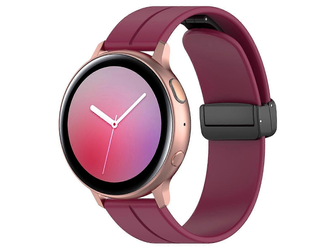 Pulseira De Silicone Para Relógio Xdfind Com Fivela Dobrável Preta E Ranhura Plana