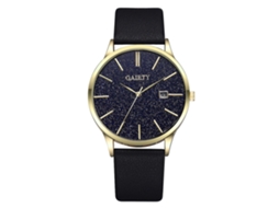 Relógio de Pulso Masculino Céu Estrelado Quartzo Pulseira Pu Simples e Fashion