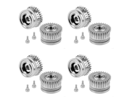 4x Hardened Steel Extruder Gear For K1/k1c/k1 Max/ender3v3/v3plus Wear-resistant Dual Gear