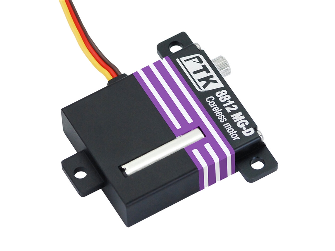 Servo Digital Ptk 8812 Mg d de 13 Kg.cm com Engrenagens Metálicas para Planador e Aeromodelo de Asa Fixa, Modelo Kst X10, Mesmo Nível. MDUG