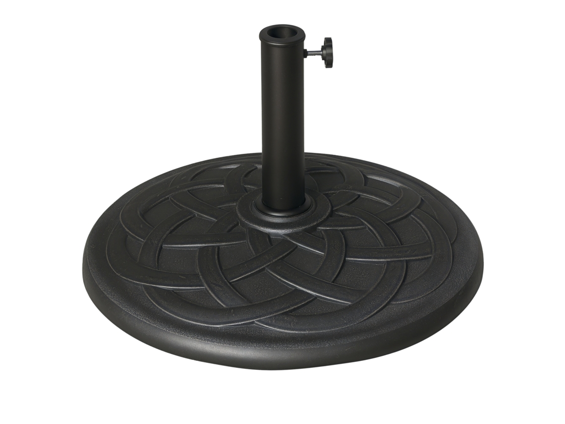 Base de Parasol Resin de 19kg com Decorações e Acoplador Φ54,5cm Bronze S/MARCA