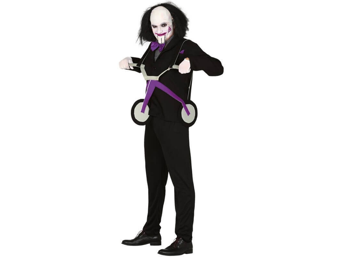 Fato de Homem DISFRAZZES Boneco Assassino Com Triciclo (Tam: L)