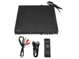 Aetheria reprodutor de Dvd Mini 1080p com Controle Remoto, Porta Usb e Interface Hdmi Av Uk Plug