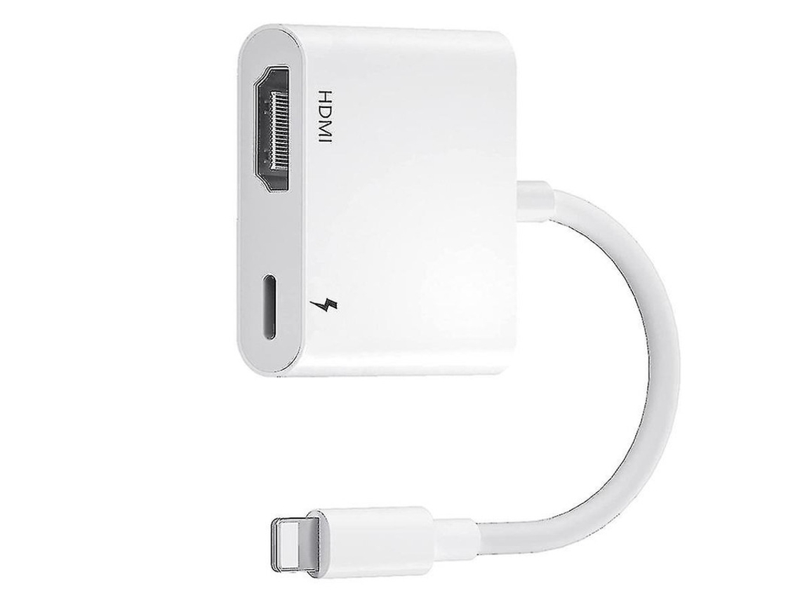 Adaptador Hdmi Av Digital 1080p, Tela Sincronização, Sem Energia, Compatível Telefone 13/12 Etc E Ios Branco Bestvite