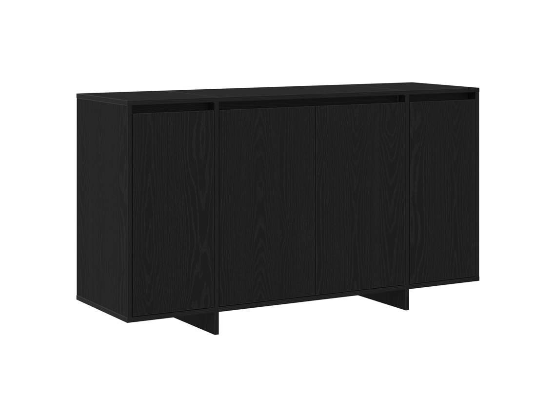 Conjunto 1 Buffet Vidaxl Preto Derivados De Madeira (135 X 41 X 75 Cm)