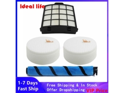 Filtros de espuma filtro principal escova de rolo para tubarão vácuo az2000, az2000w, az2002 aspirador acessórios robô vácuo parte