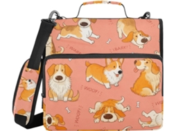 Pasta organizadora com alça de ombro e de mão, diversas bolsas, 3,8 cm 1,5 Polegadas, 3 porta-lápis em formato