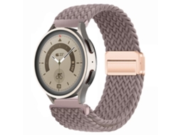 Compatível com Huawei GT6 GT5, Samsung Watch 7. Pulseira de nylon com fecho magnético, respirável e elástica.