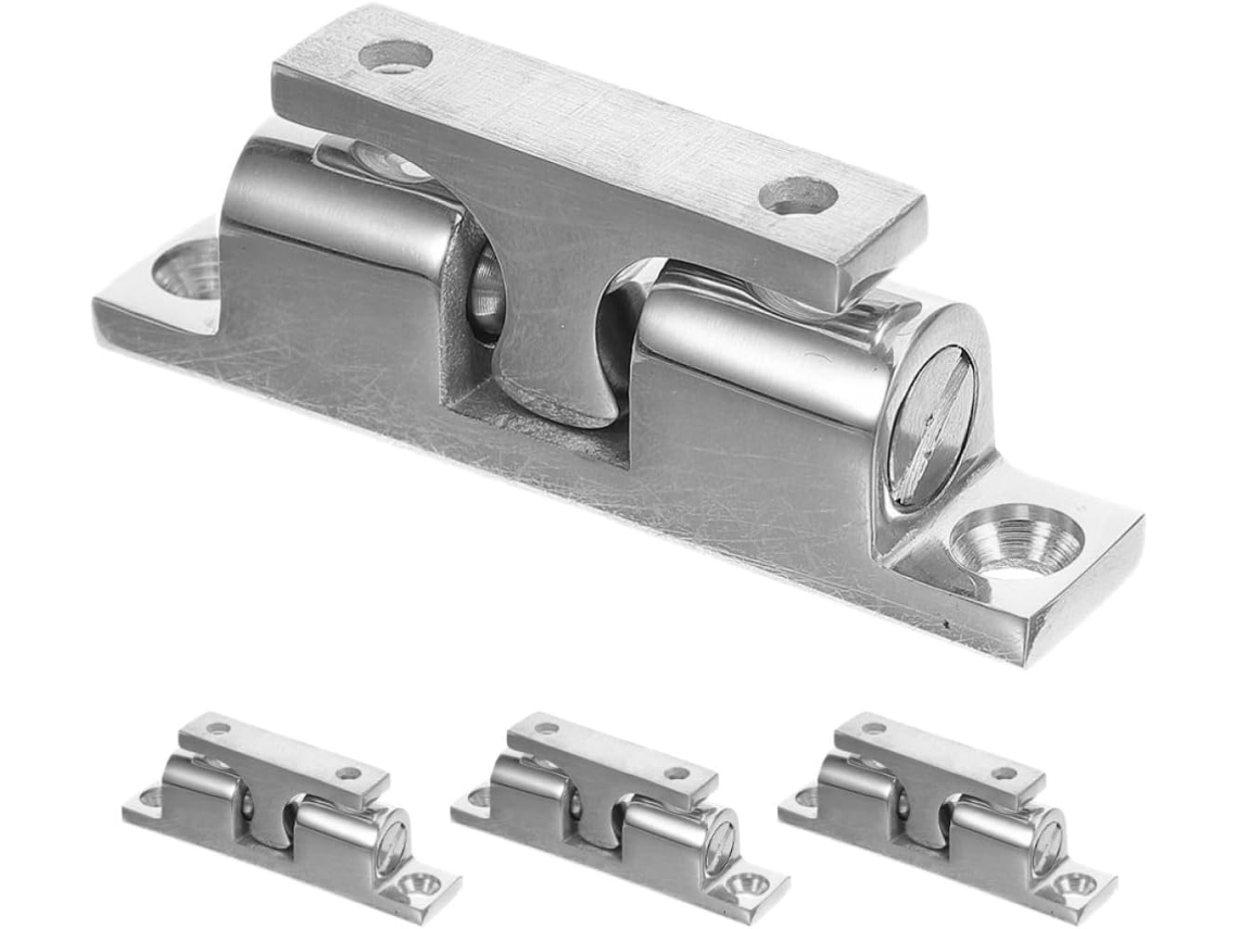 Fecho De Porta Barco Com Segurança Reforçada E Fácil Instalação, Conjunto De 4 Peças Em Aço Inoxidável Para Armários