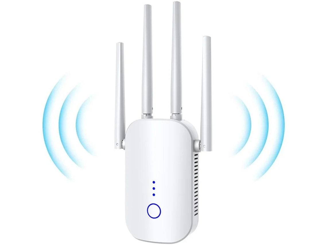 Amplificador De Sinal Wifi Sem Fio Extensor De Alcance Wifi 1200 Mbps Banda Dupla 2,4 Ghz/5 Ghz Repetidor Wifi 100 240 V Yizhood (branco)