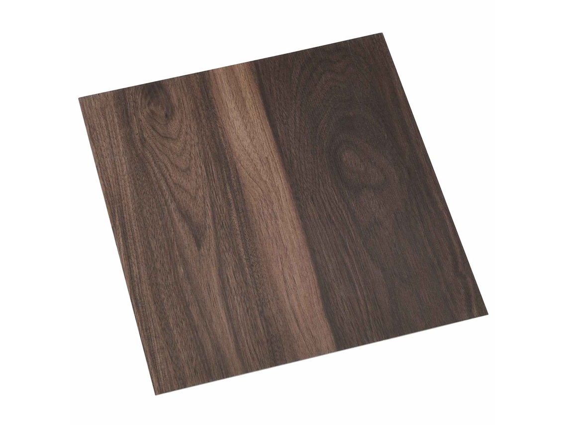 Vidaxl Pranchas De Piso Autoadesivo Marrom Escuro 30,5 X 30,5 Cm