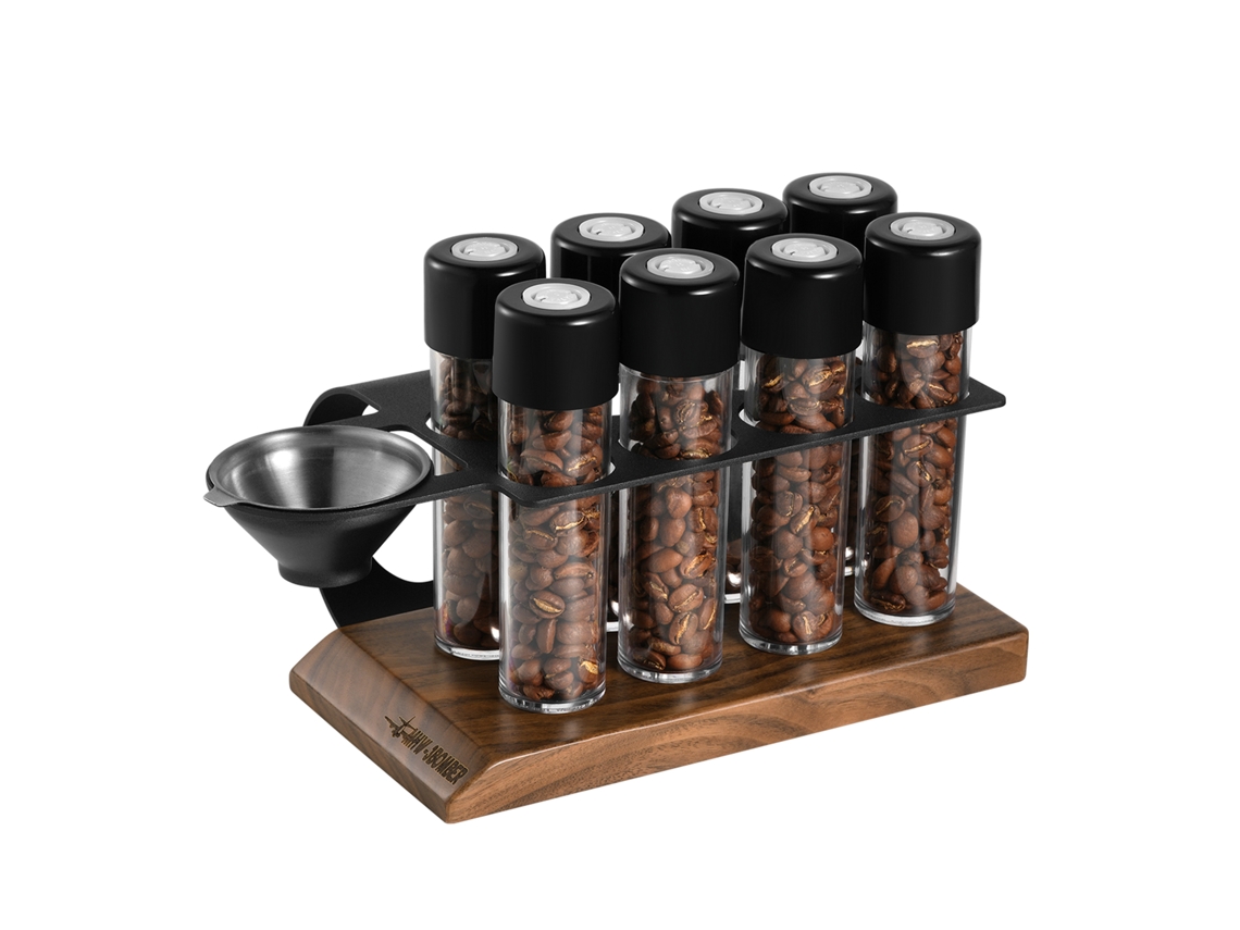Potes Airtight para Café com Base 8 Tubes LAXISCREED