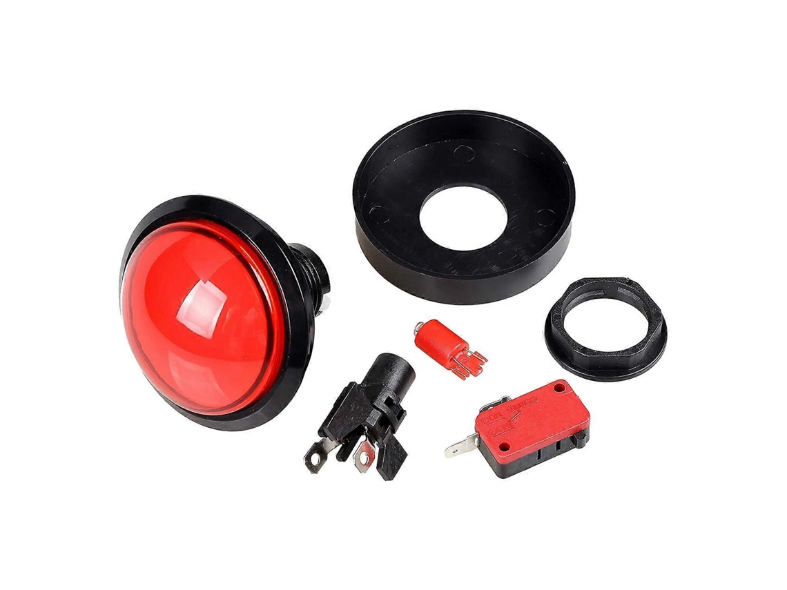 Botões De Fliperama Com Led (5 Unidades)