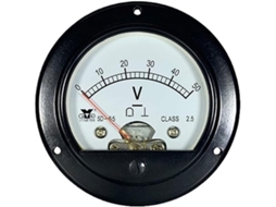 Voltímetro Dc Sd65 Dc5v 10v 15v 20v 30v 50v 150vdh65 Ponteiro