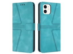 Capa De Couro Para Iphone 11 - Triangular - Cor Sólida