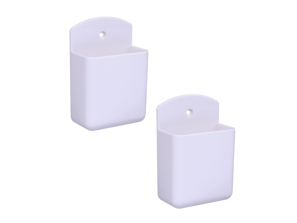Suporte para telecomando autocolante de parede (2 unidades, branco) EIOORORRIY