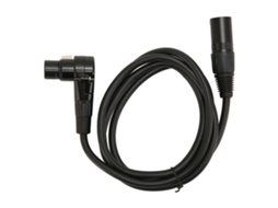 Cable Micrófono Xlr Macho a Hembra, Ángulo 90°, 3 Pines, Plata, 1,5 m | S/MARCA