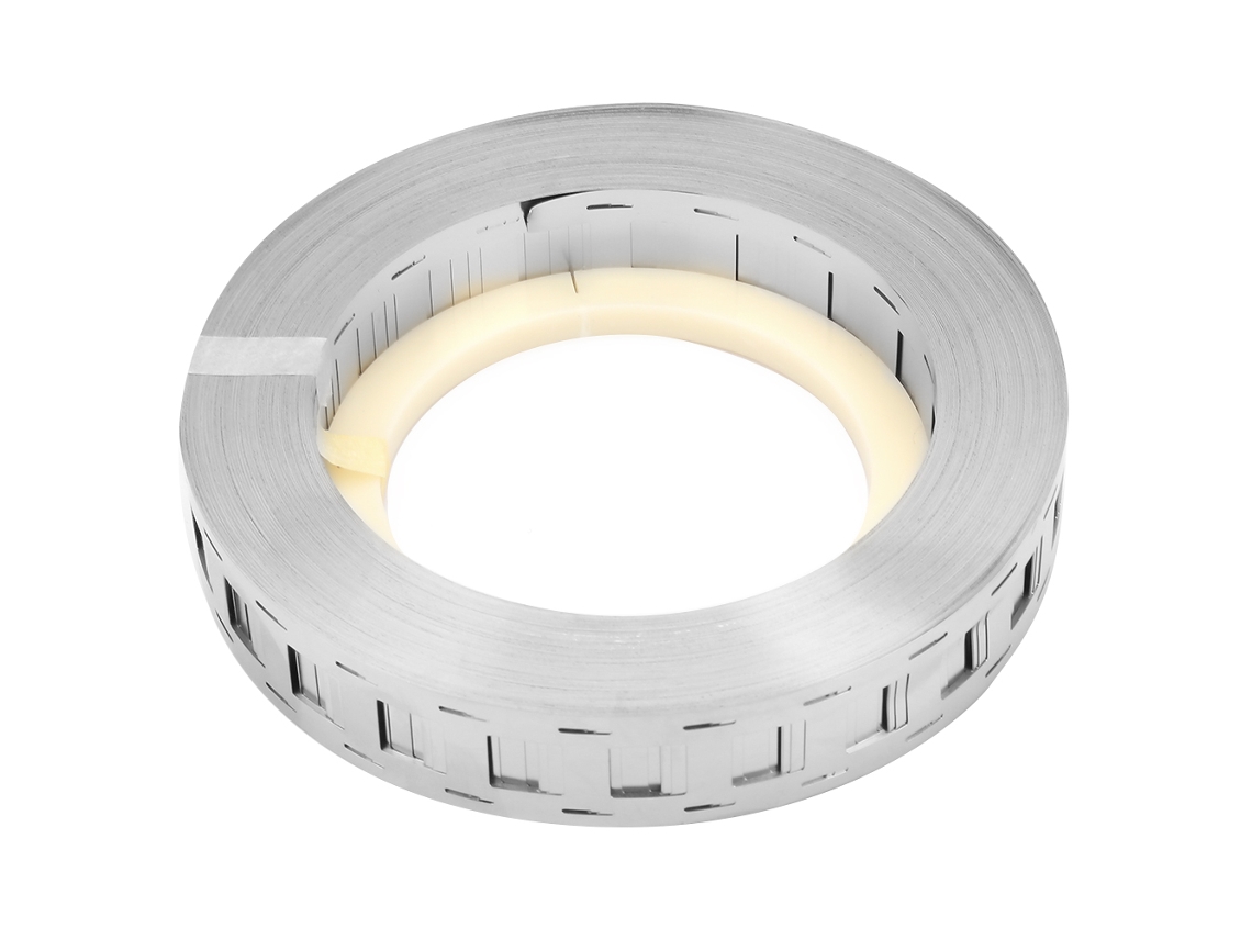 Fita dupla de níquel de 1000g para baterias de lítio 18650 (25,5 x 18,5 mm) Fita de aço niquelado