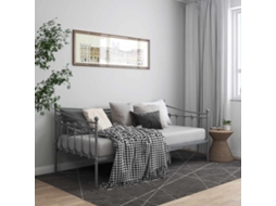 Vidaxl Sofá-cama 90x200 Cm Metal Cinzento