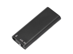 Lurelia Gravador De Voz Digital 16gb Com Redução De Ruído, Reprodução Mp3, Recarregável Para Reuniões, Palestras - Preto