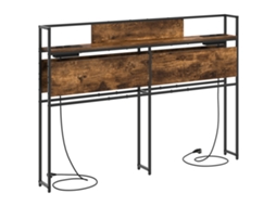 Conjunto 1 Cabeceira De Armazenamento Vidaxl Castanho Derivados De Madeira (98 Cm)