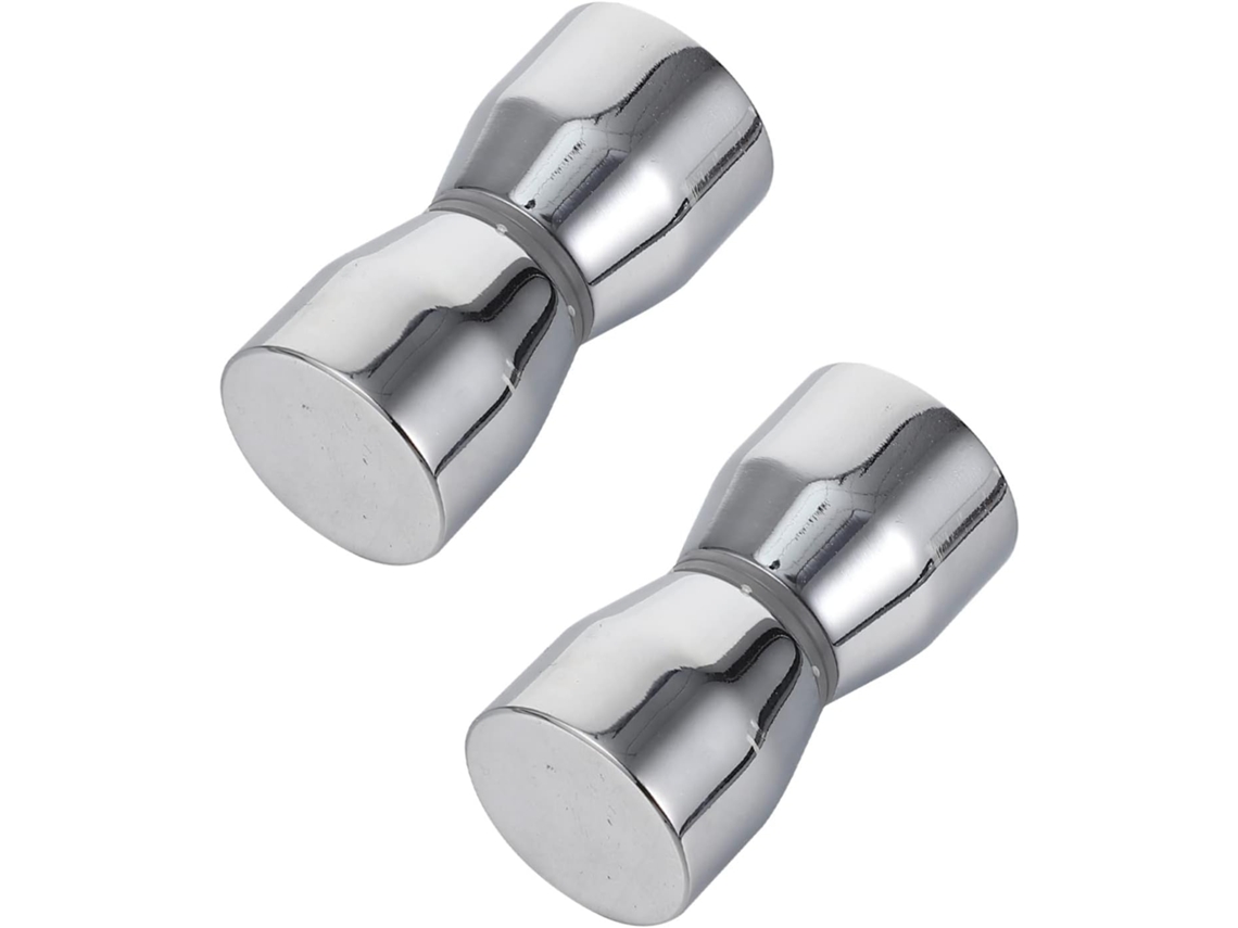 Tehaux Conjunto De 2-puxadores Porta Vidro Em Liga Alumínio Com Encaixe Duplo Para Banheiro Box Chuveiro Modelo Moderno