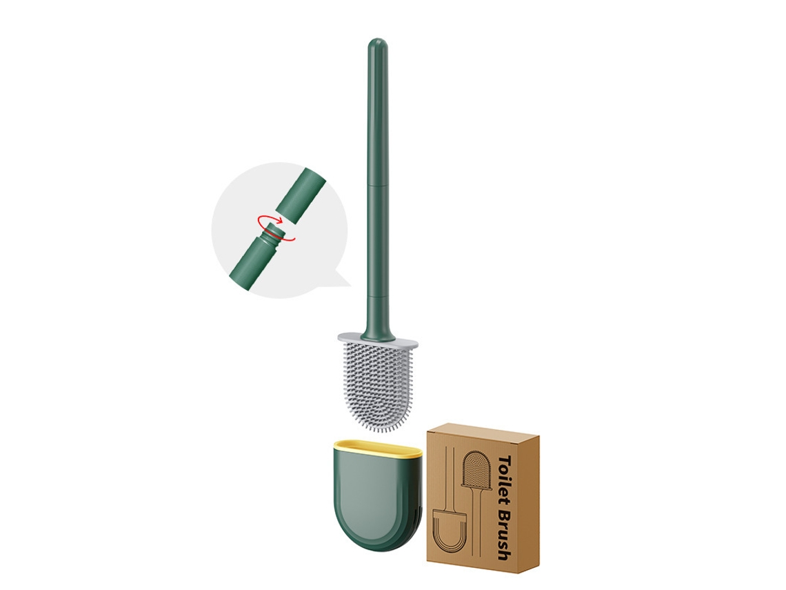 Escova de Vaso de Silicone com Suporte MDUG