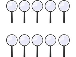 Conjunto de 10 Lupas Infantis, Lupas de Mão para Ampliar Letras, Observar Pequenos Animais e Estudar Insetos BRILVIBERA