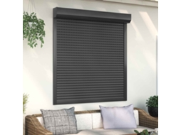 Vidaxl Persiana Rolô Antracite 130 X 140 Cm Alumínio E Poliuretano