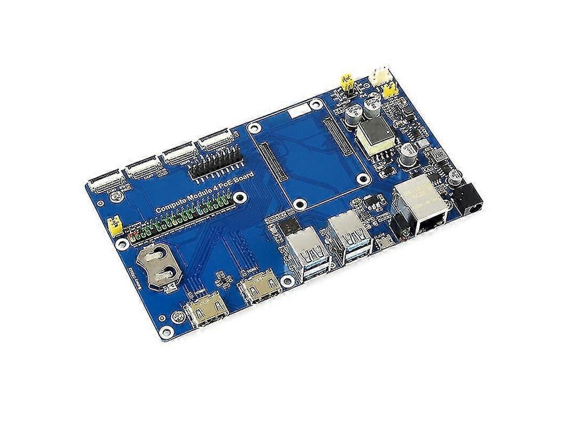Placa Base Usb 3.2 Gen1 Projetada Para Raspberry Pi Compute Module 4 Com Ethernet Rj45
