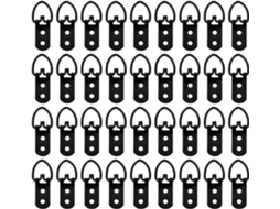 Conjunto De 100 Ganchos Duplos Para Porta-retratos, Ganchos De Metal Para Fixação Na Parede.